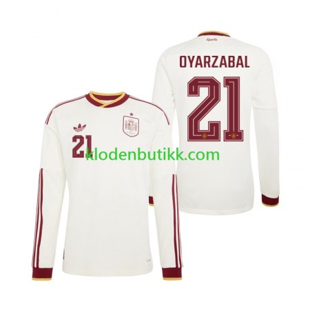 Spania Mikel Oyarzabal 21 World Cup 2026 Borte Fotballdrakt Langermet Spania Mikel Oyarzabal 21 World Cup 2026 Borte Fotballdrakt Langermet